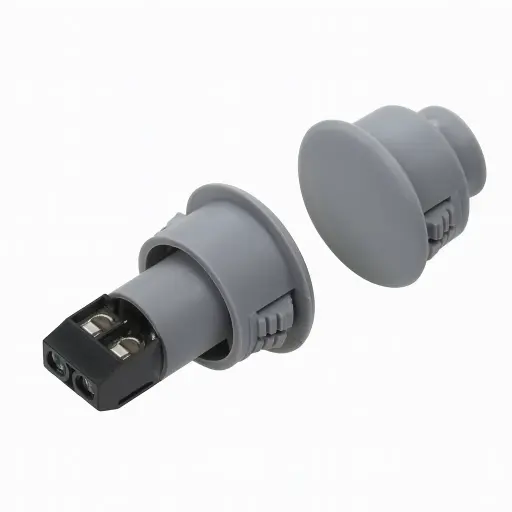 Recessed contact 30x19mm, Grey