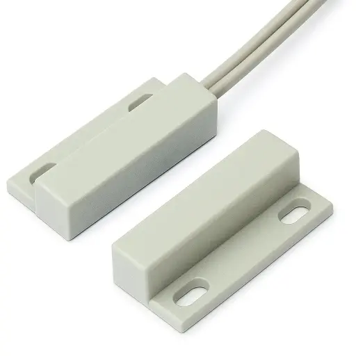 Stick-on contact 28x13mm, grey, side