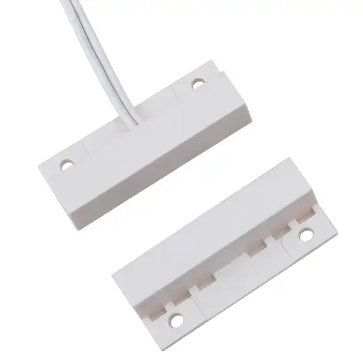 Stick-on contact 33x13mm, white, center