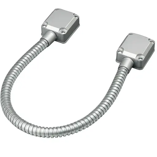 Door loop, metal endings